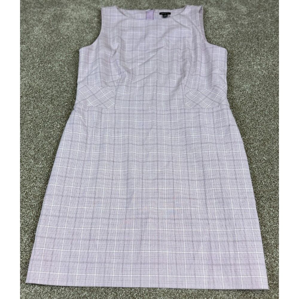 Ann Taylor Purple Plaid Dress